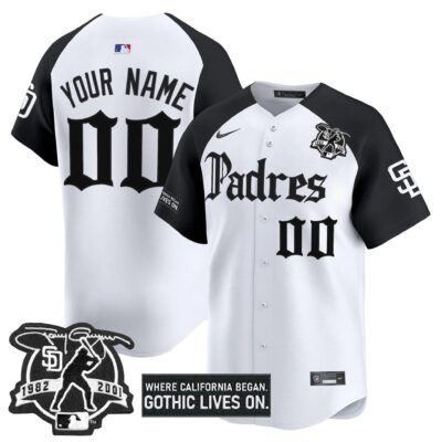 San Diego Padres 'Gothic Edition' Vapor Premier Limited Custom Jersey V2 - All Stitched - Limited Jersey | MLB Jersey
