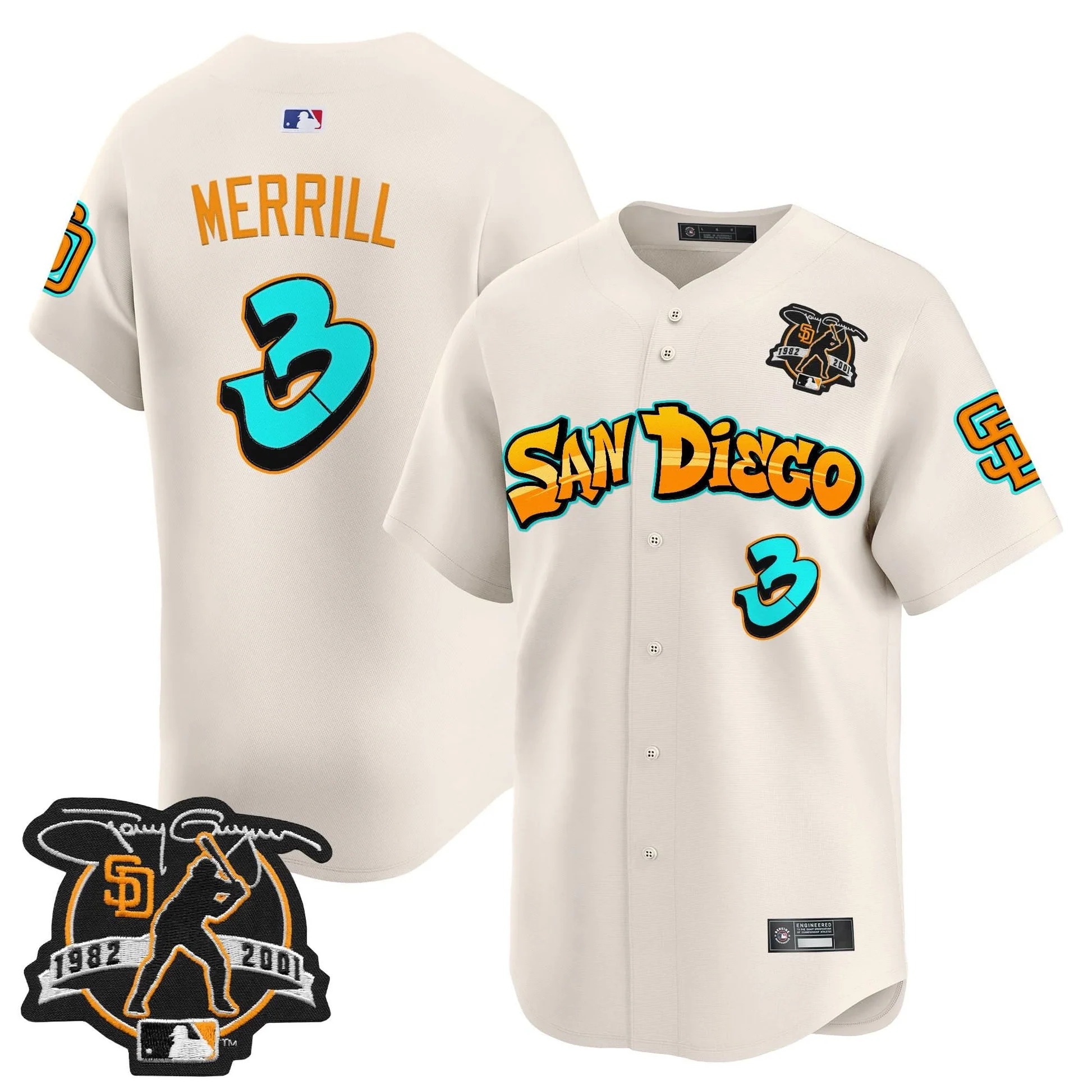 San Diego Padres 'Graffiti Barrio Edition' Vapor Premier Limited Jersey - All Stitched - Limited Jersey | MLB Jersey San Diego Padres 'Graffiti Barrio Edition' Vapor Premier Limited Jersey - All Stitched - Limited Jersey | MLB Jersey