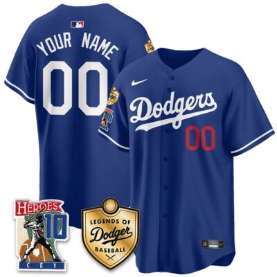 Dodgers Ron Cey "Legends Of Dodgers Baseball" Custom Jersey - All Stitched - Limited Jersey | MLB Jersey