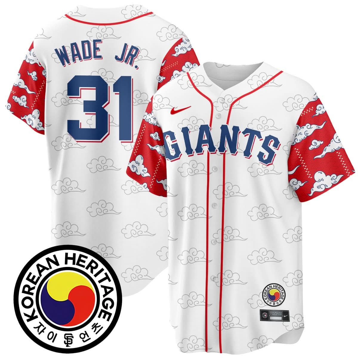 San Francisco Giants Korean Heritage Jersey - All Stitched - Limited Jersey | MLB Jersey San Francisco Giants Korean Heritage Jersey - All Stitched - Limited Jersey | MLB Jersey