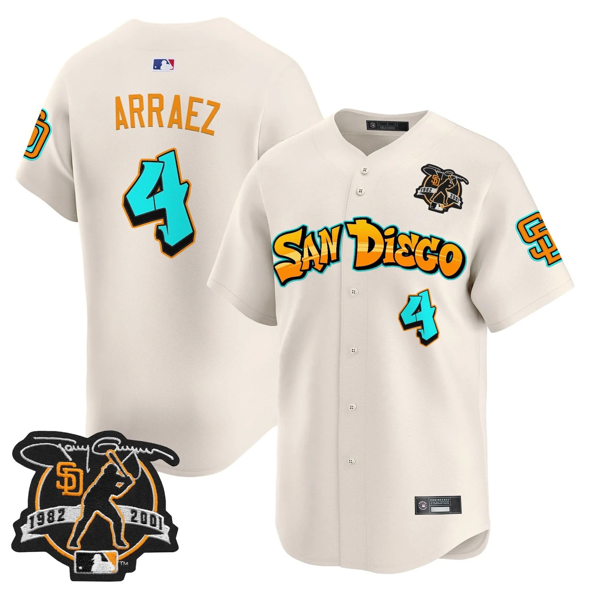 San Diego Padres 'Graffiti Barrio Edition' Vapor Premier Limited Jersey - All Stitched - Limited Jersey | MLB Jersey San Diego Padres 'Graffiti Barrio Edition' Vapor Premier Limited Jersey - All Stitched - Limited Jersey | MLB Jersey