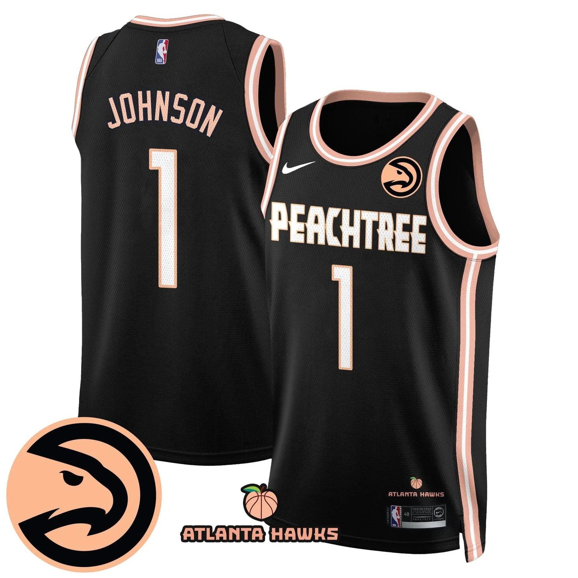 Atlanta Hawks “Peachtree” City Edition Jersey - All Stitched | NBA jersey Atlanta Hawks “Peachtree” City Edition Jersey - All Stitched | NBA jersey