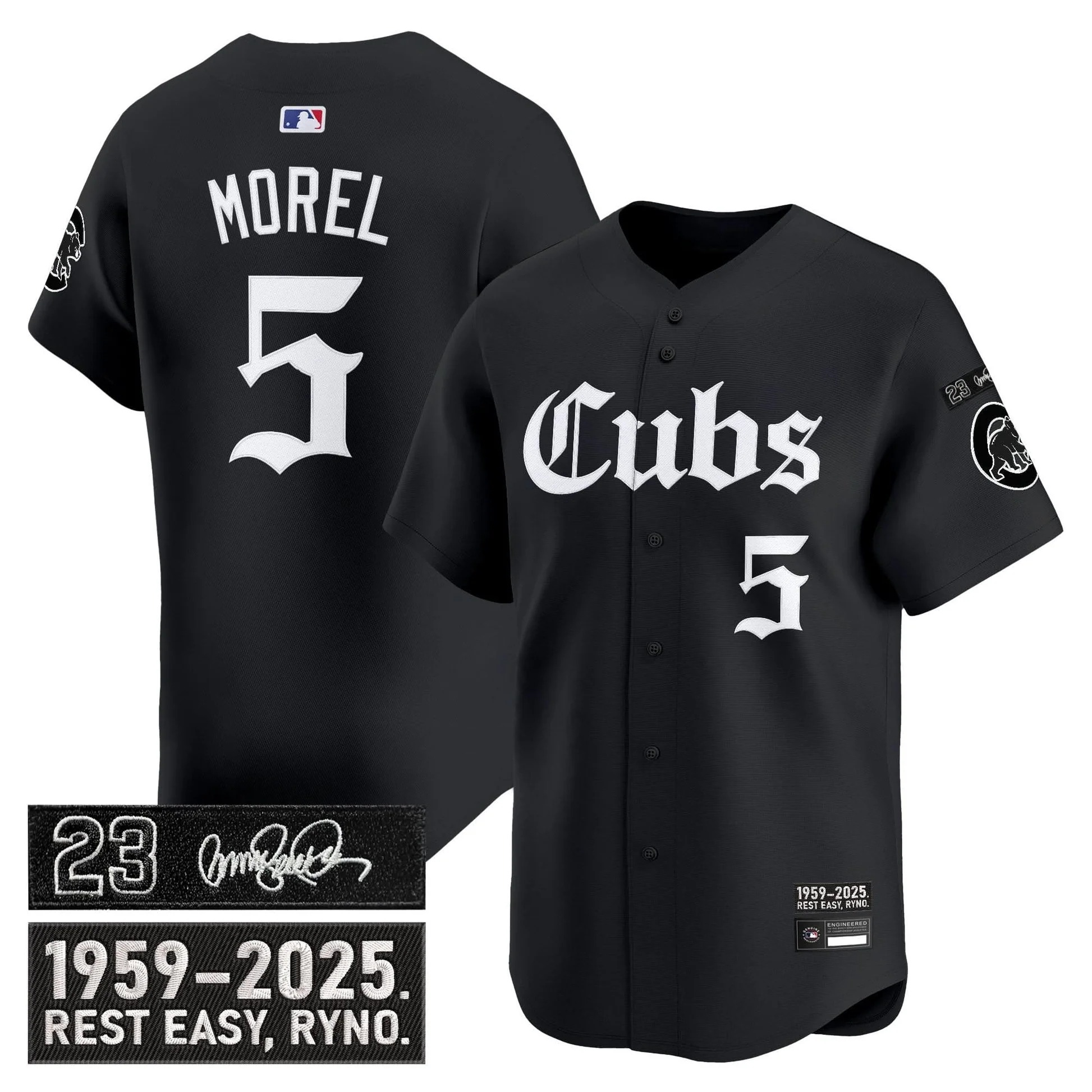 Chicago Cubs 'Ryne Sandberg Tribute' Vapor Premier Limited Jersey - Gothic Edition - All Stitched - Limited Jersey | MLB Jersey Chicago Cubs 'Ryne Sandberg Tribute' Vapor Premier Limited Jersey - Gothic Edition - All Stitched - Limited Jersey | MLB Jersey