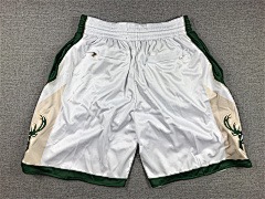 NBA Milwaukee Bucks Icon Edition Nike NBA Swingman White Shorts - Limited Shorts | NBA Shorts NBA Milwaukee Bucks Icon Edition Nike NBA Swingman White Shorts - Limited Shorts | NBA Shorts