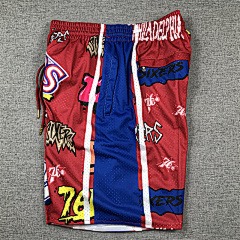 Mitchell & Ness Red Philadelphia 76ers 1998/99 Hardwood Classics Slap Sticker Swingman - Limited Shorts | NBA Shorts Mitchell & Ness Red Philadelphia 76ers 1998/99 Hardwood Classics Slap Sticker Swingman - Limited Shorts | NBA Shorts