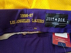 NBA Just Don x Mitchell & Ness NBA Los Angeles Lakers Basketball Team Shorts - Limited Shorts | NBA Shorts NBA Just Don x Mitchell & Ness NBA Los Angeles Lakers Basketball Team Shorts - Limited Shorts | NBA Shorts