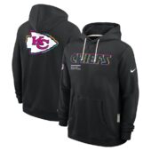 Kansas City Chiefs | Men's Kansas City Chiefs Nike Black 2025 NFL Crucial Catch Sideline Standard Issue Dri-FIT Hoodie | NFL Hoodie